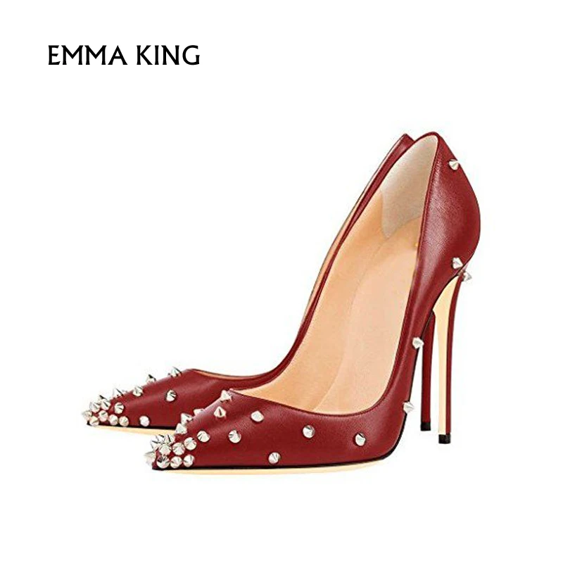 EMMA KING Zapatos De Mujer Sexy And Charming Heels Pointy Toe Stiletto Heel Pumps Studs Shoes Woman Free Shipping Plus size35-43
EMMA KING Zapatos De Mujer Sexy And Charming Heels Pointy Toe Stiletto Heel Pumps Studs Shoes Woman Free Shipping Plus size35-43