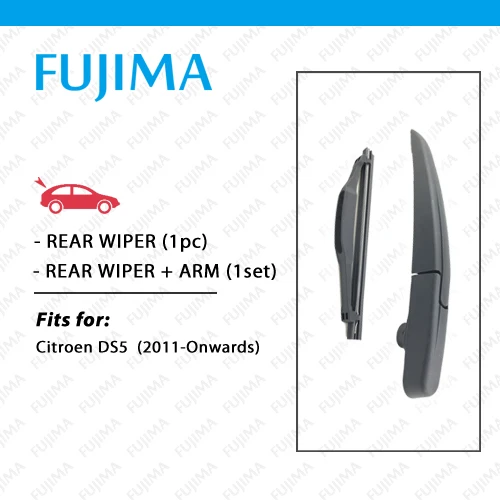 FUJIMA Rear Wiper Blade and Arm for Citroen DS5 (2011-Onwards) Back Window Windscreen Rear Wiper Arm DS 5
FUJIMA Rear Wiper Blade and Arm for Citroen DS5 (2011-Onwards) Back Window Windscreen Rear Wiper Arm DS 5