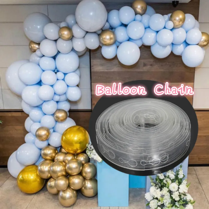5M/2M Balloon Chain PVC Rubber Backdrop Decor Balloon Glue Chain Arch Decor Happy Birthday Wedding Party Ballons Accessories
5M/2M Balloon Chain PVC Rubber Backdrop Decor Balloon Glue Chain Arch Decor Happy Birthday Wedding Party Ballons Accessories