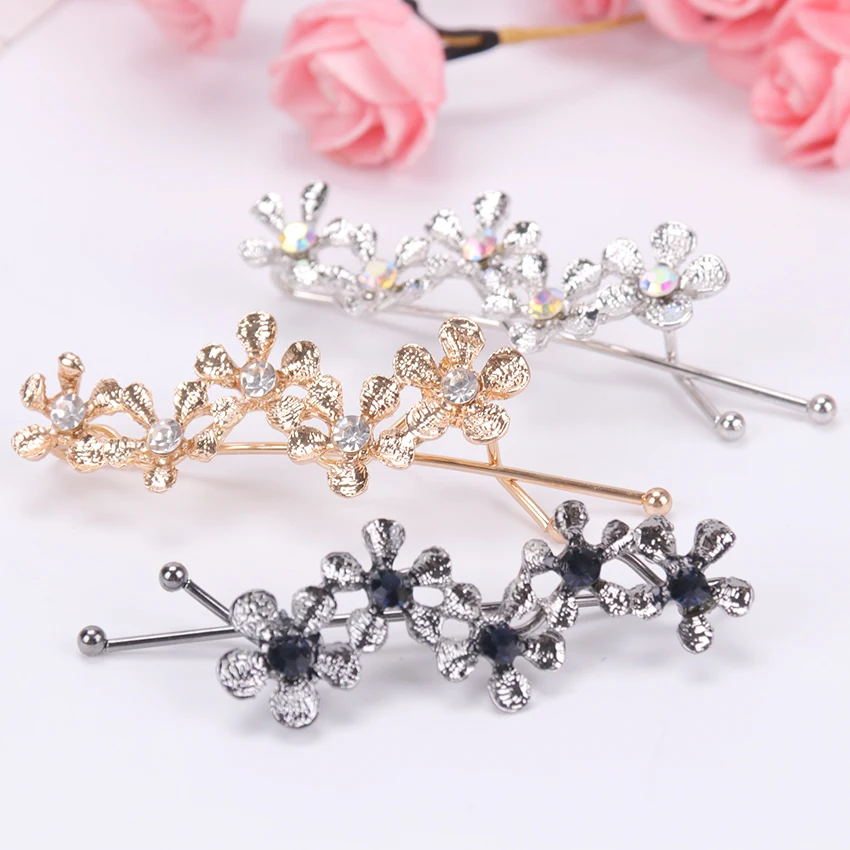 Fashion Plum Flower Hairpins with Rhinestone Barrettes for Elegant Women Girls Hair Clip Hair Accessories
Fashion Plum Flower Hairpins with Rhinestone Barrettes for Elegant Women Girls Hair Clip Hair Accessories