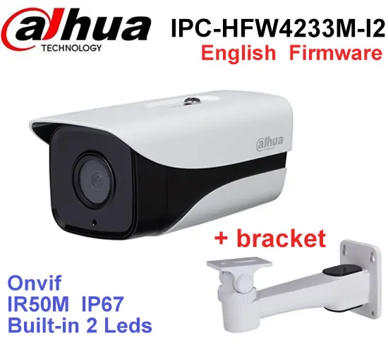 Dahua multi-language version IPC-HFW4233M-I2 Stellar network ip camera IP67 IR 80M DH-IPC-HFW4233M-I2 poe camera with bracket
Dahua multi-language version IPC-HFW4233M-I2 Stellar network ip camera IP67 IR 80M DH-IPC-HFW4233M-I2 poe camera with bracket