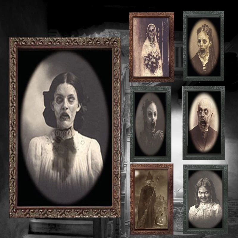 3D Ghost Horror Photo Frame Changing Face Ghost Pictures Frames Halloween Party Decor Halloween Decoration Props 
3D Ghost Horror Photo Frame Changing Face Ghost Pictures Frames Halloween Party Decor Halloween Decoration Props