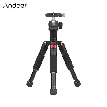 Andoer K521 5-section Extendable Aluminum Alloy Tripod with Mini Ball Head 1/4"Screw Mount for Canon Nikon Sony DSLR ILDC Camera
Andoer K521 5-section Extendable Aluminum Alloy Tripod with Mini Ball Head 1/4"Screw Mount for Canon Nikon Sony DSLR ILDC Camera