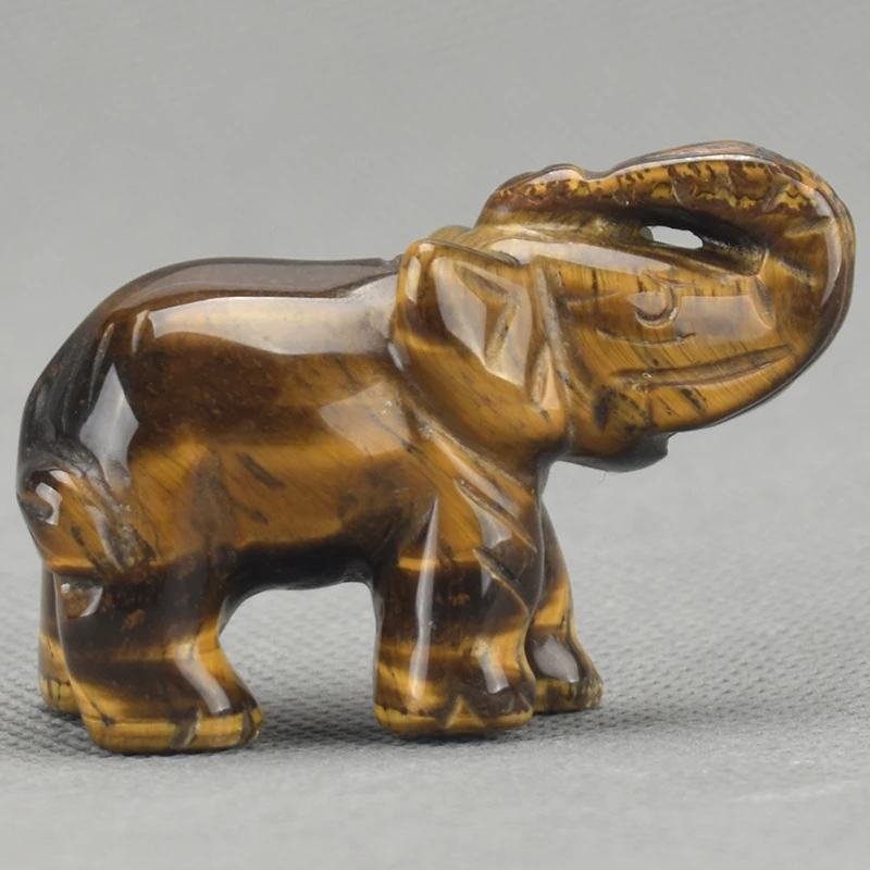 2 '' Elephant Statue Carved Natural Tiger Eye Crystal Elephant Figurine Animal Mineral Statue Christmas Gift Home office Decor
2 '' Elephant Statue Carved Natural Tiger Eye Crystal Elephant Figurine Animal Mineral Statue Christmas Gift Home office Decor