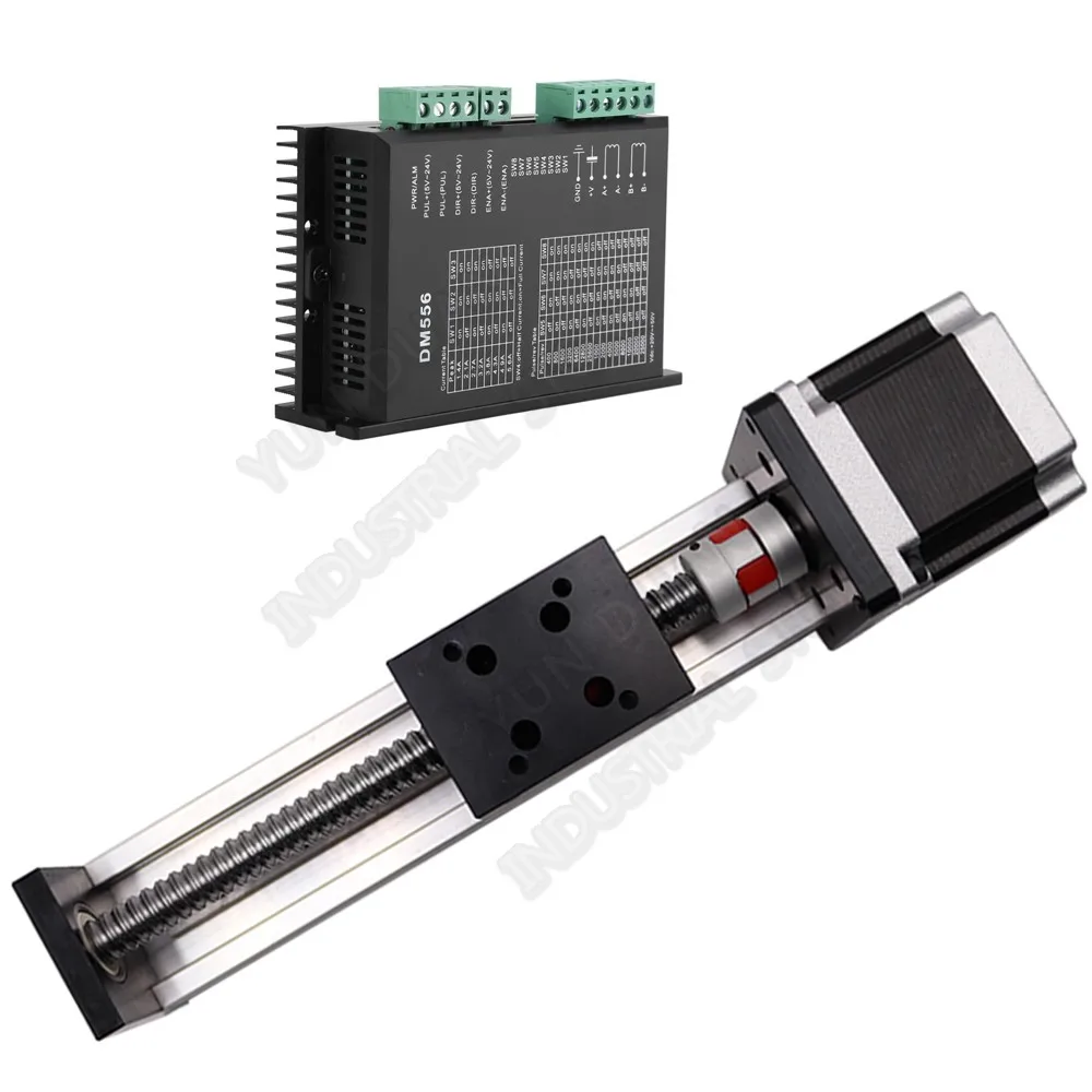 300MM Stroke 0.3M Electric Linear Guide Slide Module Mobile Platform BallScrew Rod & NEMA23 57MM 1.2Nm Stepper Motor Driver Kits
300MM Stroke 0.3M Electric Linear Guide Slide Module Mobile Platform BallScrew Rod & NEMA23 57MM 1.2Nm Stepper Motor Driver Kits
