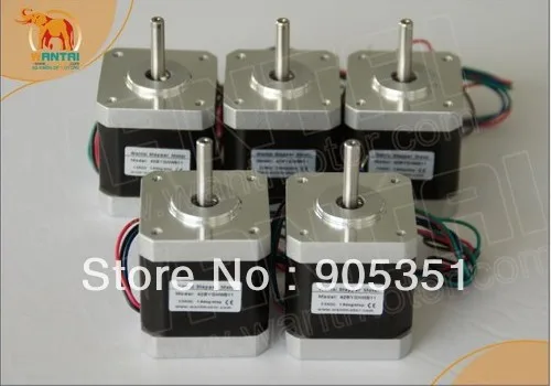 High quality !!! 5 PCS CNC Nema17 for 1.7A, 4000g.cm, 40mm length,2 phase Wantai Stepper Motor
High quality !!! 5 PCS CNC Nema17 for 1.7A, 4000g.cm, 40mm length,2 phase Wantai Stepper Motor