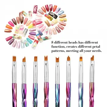 8Pcs Nail Art French Brushes Manicure Pen Petal Painting Nail Decoration Nail Art Painting Brush Manicure Gel Brushes Tools Set
8Pcs Nail Art French Brushes Manicure Pen Petal Painting Nail Decoration Nail Art Painting Brush Manicure Gel Brushes Tools Set