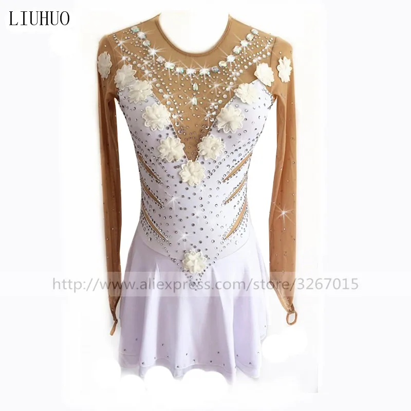 High-end customization Figure Skating Dress Women's Girls' Ice Skating Dress White flowers decorate fine diamonds
High-end customization Figure Skating Dress Women's Girls' Ice Skating Dress White flowers decorate fine diamonds