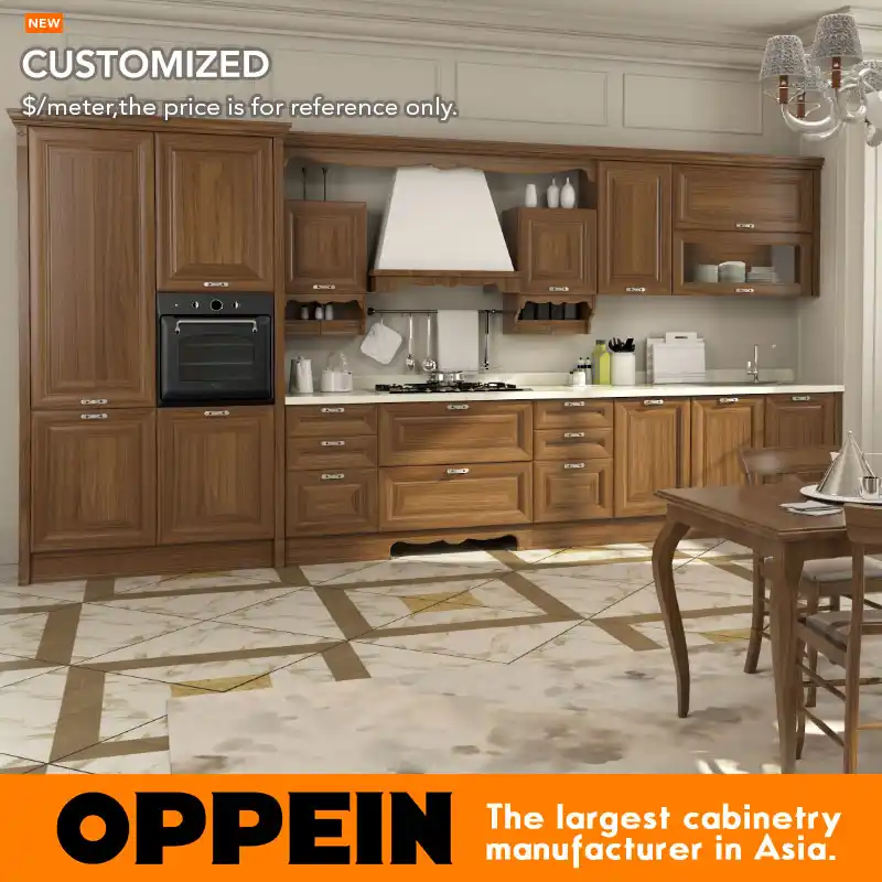 Oppein Antique Kitchen Furniture With Island Liner Styler L Style