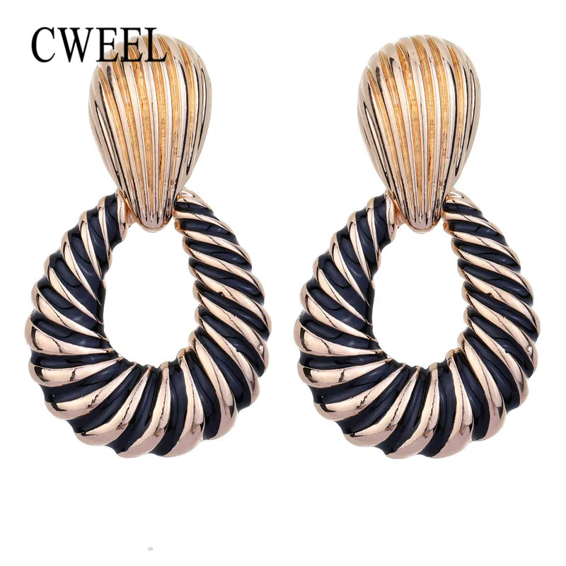 CWEEL Boho Drop Earrings For Women Wedding Big Gold Color Earring Statement Punk Vintage Black Earings Fashion Jewelry
CWEEL Boho Drop Earrings For Women Wedding Big Gold Color Earring Statement Punk Vintage Black Earings Fashion Jewelry