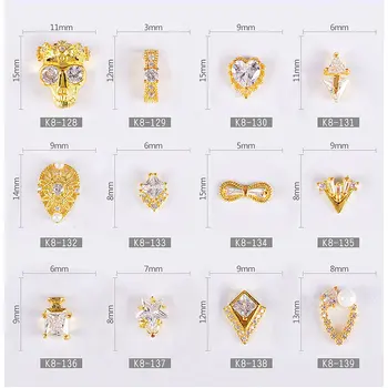 5pcs/lot alloy Zircon Nail art decoration luxury zircon crystal rhinestone Skull/heart/bow nails jewelry top-level nail Charms
5pcs/lot alloy Zircon Nail art decoration luxury zircon crystal rhinestone Skull/heart/bow nails jewelry top-level nail Charms