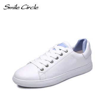Smile Circle Genuine Leather Sneakers Women white shoes Autumn Fashion Flat Platform sneakers Lace-up casual shoes
Smile Circle Genuine Leather Sneakers Women white shoes Autumn Fashion Flat Platform sneakers Lace-up casual shoes