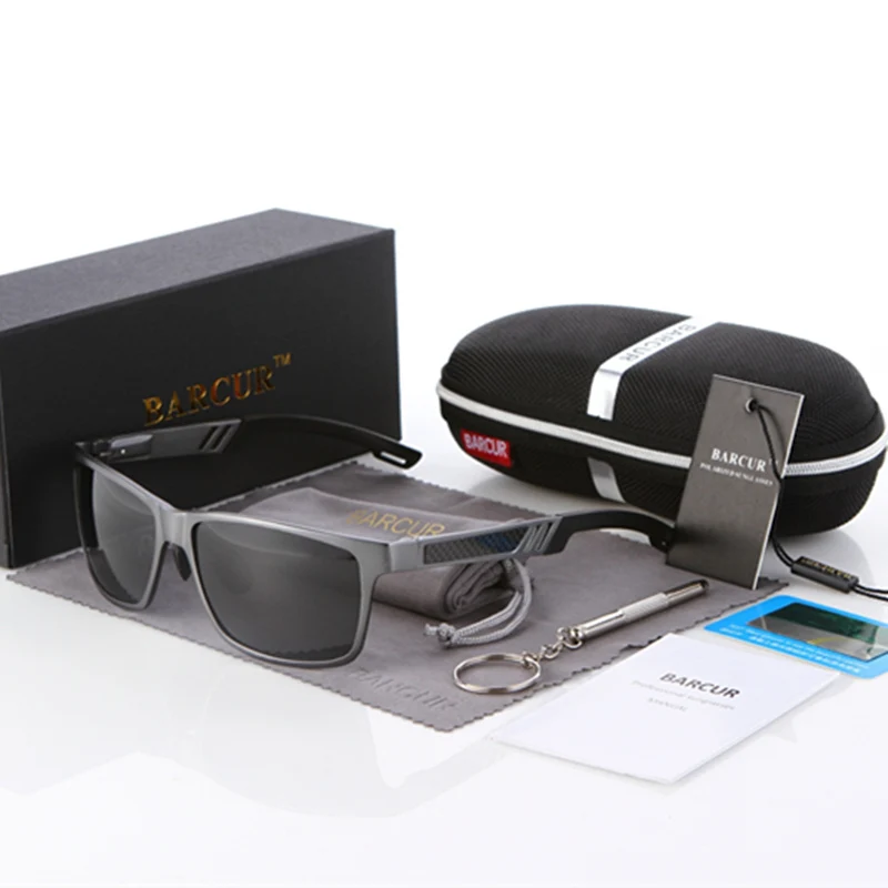 BARCUR High Quality Designer Polarized Sunglasses Men BARCUR High Quality Designer Polarized Sunglasses Men