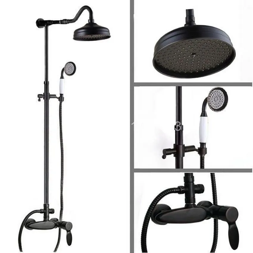 Luxury Black Oil Rubbed Bronze Bathroom Wall Mount Rainfall Rain Shower Head Handshower Shower Set ars723
Luxury Black Oil Rubbed Bronze Bathroom Wall Mount Rainfall Rain Shower Head Handshower Shower Set ars723