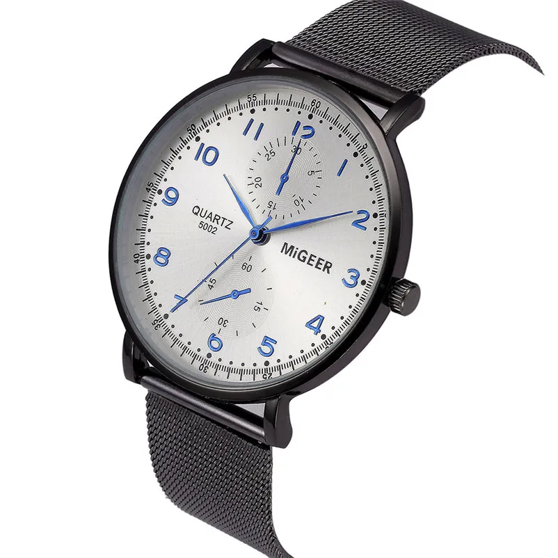 MIGEER Watch Men Fashion Male Sport Crystal Stainless Steel Analog Quartz Wrist Watch Bracelet Relogio Masculino Hombre Clock
MIGEER Watch Men Fashion Male Sport Crystal Stainless Steel Analog Quartz Wrist Watch Bracelet Relogio Masculino Hombre Clock
