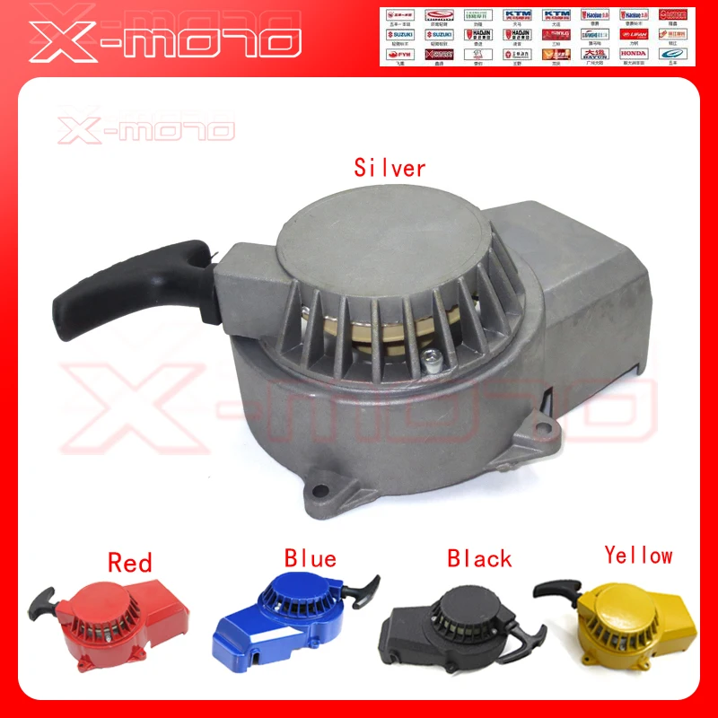 Black/Silver/Blue/yellow/Red Aluminum Pull Starter Start Mini Pocket Bikes ATVs Quad 49cc Mower Engines
Black/Silver/Blue/yellow/Red Aluminum Pull Starter Start Mini Pocket Bikes ATVs Quad 49cc Mower Engines