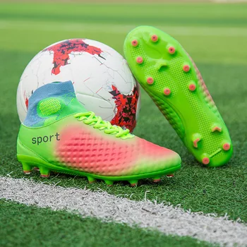 Men Kids Football Boots With Ankle Long Spikes High Top Soccer Shoes for Man Children Sport Cleats Football Sneakers Tf Boots
Men Kids Football Boots With Ankle Long Spikes High Top Soccer Shoes for Man Children Sport Cleats Football Sneakers Tf Boots