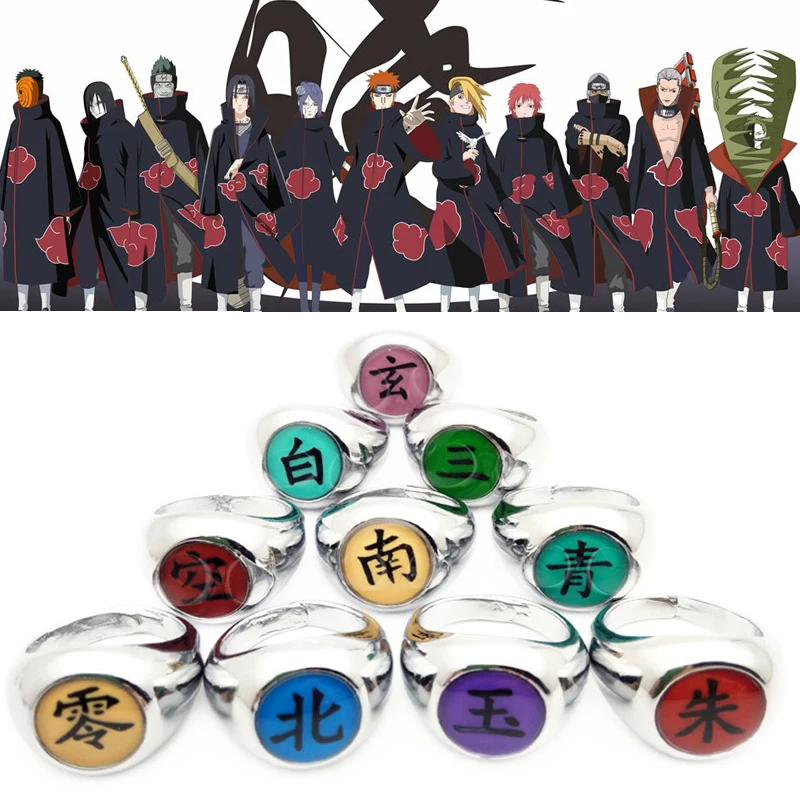 Naruto Akatsuki ring cosplay props alloy Nagato Pain Hidan Deidara Orochimaru Deidara unisex accessories Uchiha Itachi rings
Naruto Akatsuki ring cosplay props alloy Nagato Pain Hidan Deidara Orochimaru Deidara unisex accessories Uchiha Itachi rings
