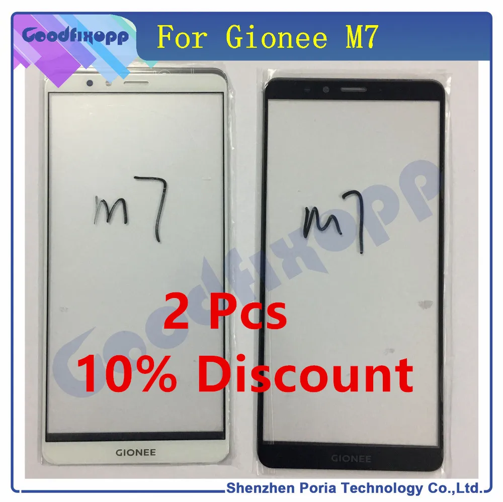 Для Gionee M7 передний экран внешнее стекло ЖК-дисплей Сенсорная внешняя панель