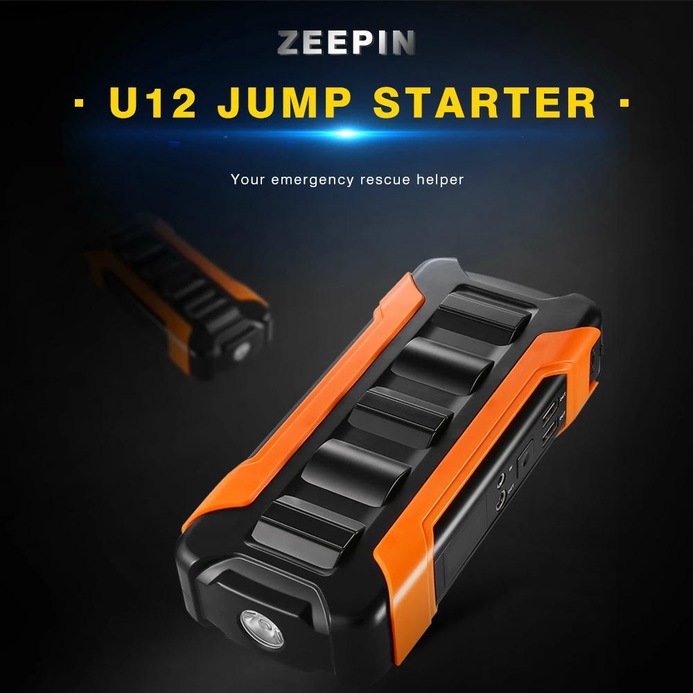 

ZEEPIN U12 Multifunctional Car Jump Starter 18000mAh 66.6WH 600A Smart Device And Car Appliances Charger With LED LCD SOS Light