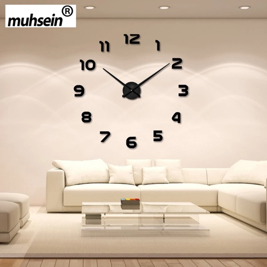 2019 New Metall Modern 3D DIY Wall Clock Acrylic+EVR+Metal Mirror home decoration Super Big 120cm x120 cm Factory Free shipping
2019 New Metall Modern 3D DIY Wall Clock Acrylic+EVR+Metal Mirror home decoration Super Big 120cm x120 cm Factory Free shipping