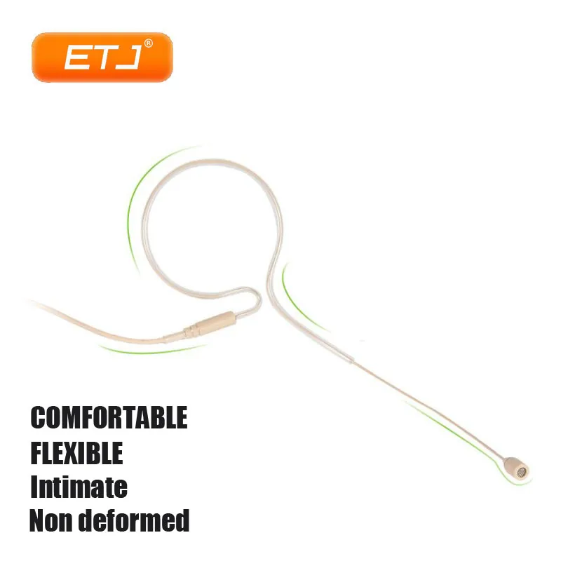 Condenser Headwear Microphone Ear-Hanging Invisible Host Portable Headset Microphone Transmitter Mini XLR
Condenser Headwear Microphone Ear-Hanging Invisible Host Portable Headset Microphone Transmitter Mini XLR