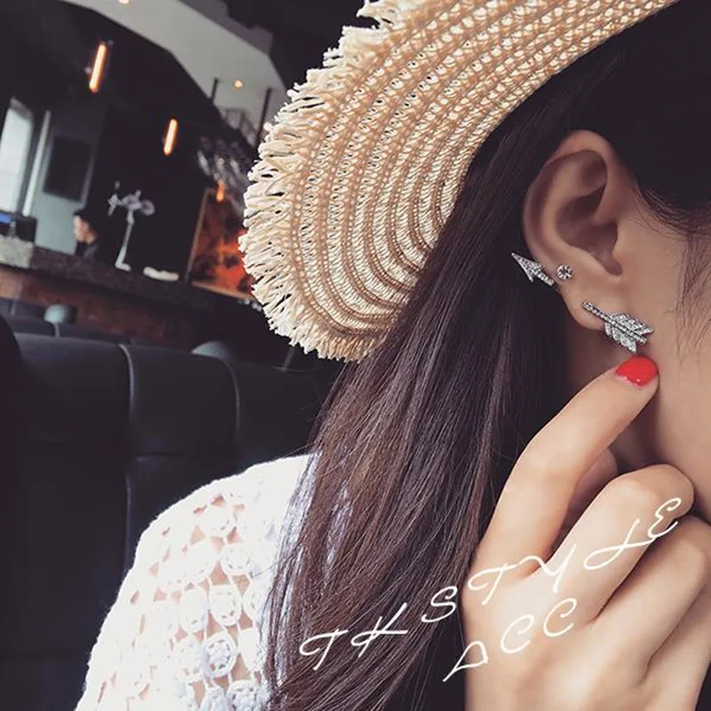 E307 Europe tidal range of street shooting arrows personalized earrings Korean couple making love arrow
E307 Europe tidal range of street shooting arrows personalized earrings Korean couple making love arrow