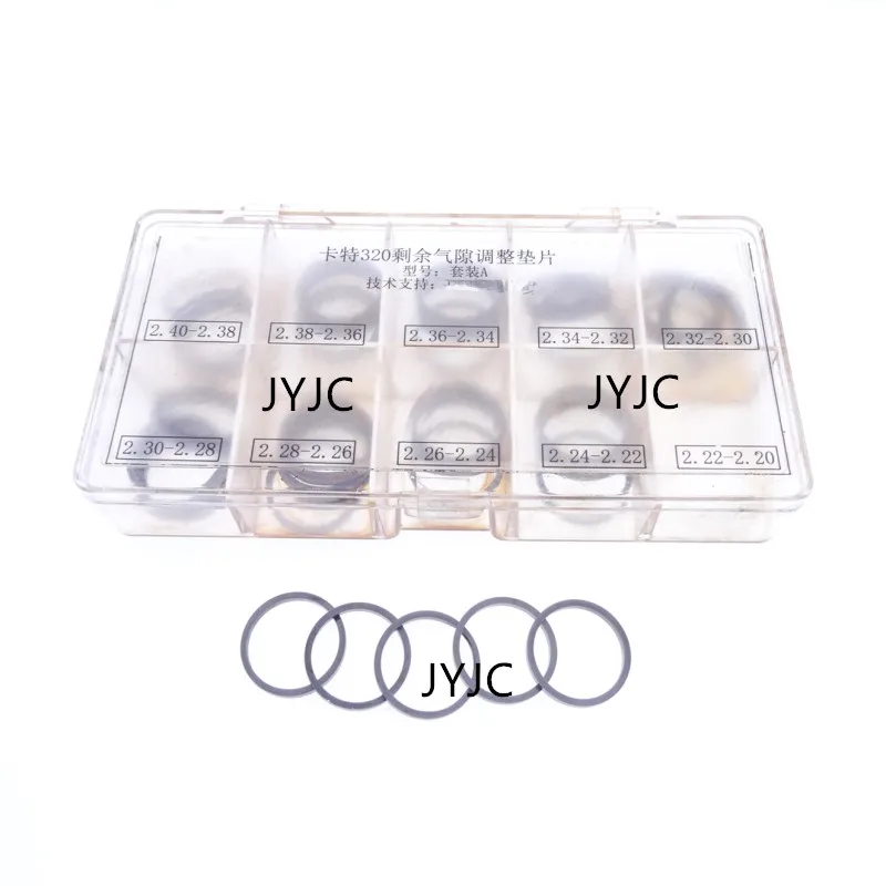 50pcs CAT 320D Fuel Injector Valve Adjusting Shim Gap Gasket Kit Size 2.20-2.40 326-4700 32f61-00062
50pcs CAT 320D Fuel Injector Valve Adjusting Shim Gap Gasket Kit Size 2.20-2.40 326-4700 32f61-00062