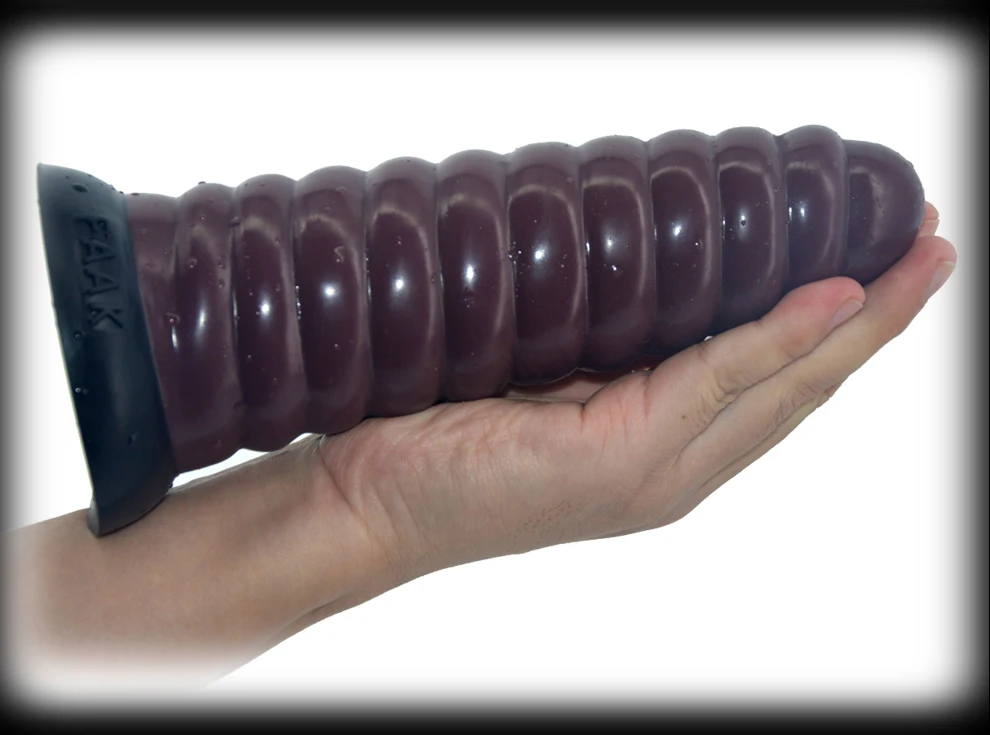 Imitate conch shape huge silicone dildo health soft insert anal plug sex toys for man spiral strong suction cup erotic shop