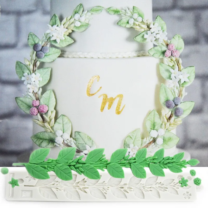 Sugar Silicone Mold Leaves Cake Decorating Tools Fondant Cake Mold Leaf Rattan Flower Vine Borders Foliage Decoration
Sugar Silicone Mold Leaves Cake Decorating Tools Fondant Cake Mold Leaf Rattan Flower Vine Borders Foliage Decoration