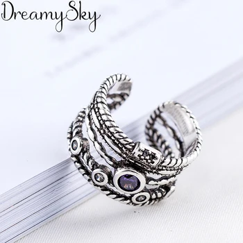 Personality Exaggeration Silver Color Large CZ Rings For Women Bijoux Adjustable Open Ring Anillos
Personality Exaggeration Silver Color Large CZ Rings For Women Bijoux Adjustable Open Ring Anillos