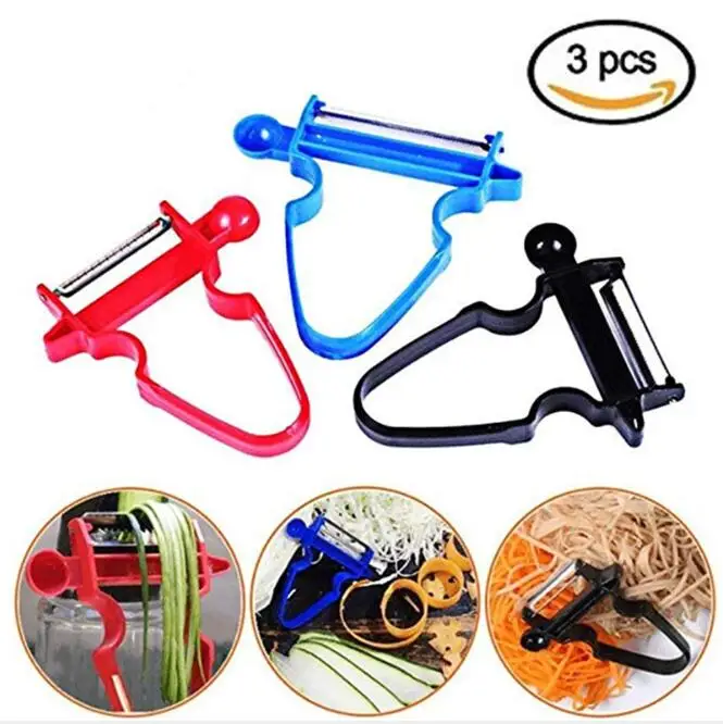 3 pcs Set Slicer Shredder Peeler Julienne Cutter Stainless Steel Blade Zesters Kitchen Tools Magic Trio Peeler Set
3 pcs Set Slicer Shredder Peeler Julienne Cutter Stainless Steel Blade Zesters Kitchen Tools Magic Trio Peeler Set