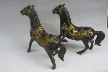 Rare Qing Dynasty (KangXi1661-1722) Gilt bronze Horse Statue/ Sculpture,A pair ,free shipping
Rare Qing Dynasty (KangXi1661-1722) Gilt bronze Horse Statue/ Sculpture,A pair ,free shipping