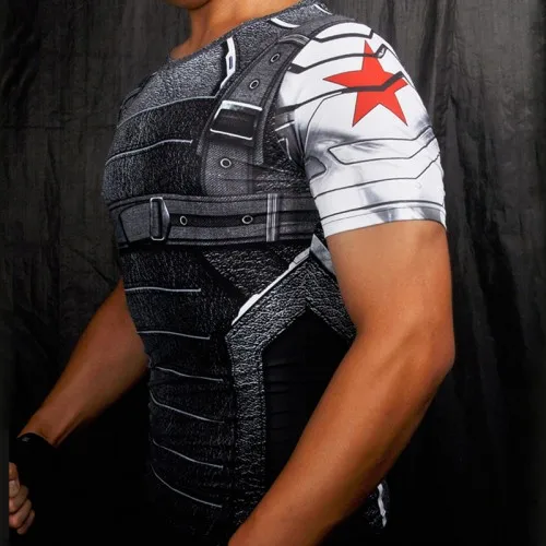 2019 superhero 3D men's T-shirt fitness mix T-shirt short sleeve compression T-shirt men's printed winter soldier men's T-shirt
2019 superhero 3D men's T-shirt fitness mix T-shirt short sleeve compression T-shirt men's printed winter soldier men's T-shirt