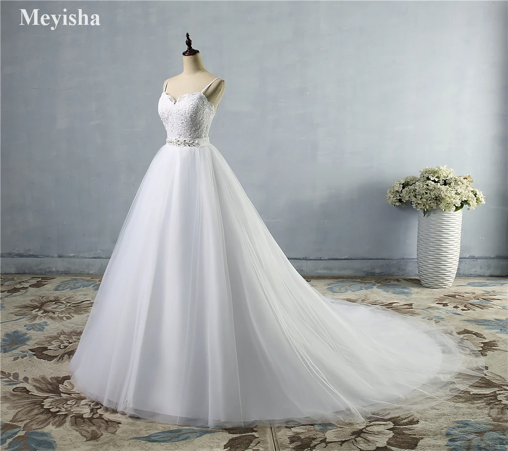 

ZJ9046 Beads Crystal White Ivory Wedding Dresses 2023 For Brides Sweetheart Size 2/4/6/8/10/12/14/16W/18W/20W/22W/24W/26W/28W