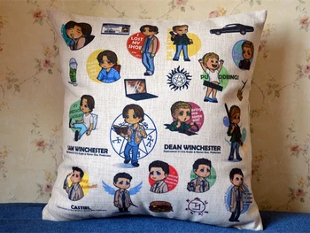 New Zippered Pillow Cushion 17x17 Inch For Supernatural Cartoon Dean Sammy Cas
New Zippered Pillow Cushion 17x17 Inch For Supernatural Cartoon Dean Sammy Cas