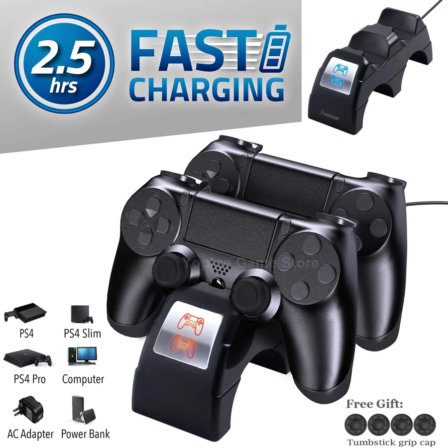 PS4 PRO SLIM Dual Wireless Controller Charger & Play Station 4 Joystick Fast Charging Dock Station for Sony PS4 DualShock 4
PS4 PRO SLIM Dual Wireless Controller Charger & Play Station 4 Joystick Fast Charging Dock Station for Sony PS4 DualShock 4