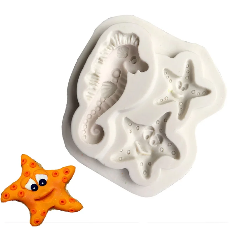 Sugarcraft hippocampi/Sarfish Silicone mold fondant mold cake decorating tools chocolate mold baking molds 
Sugarcraft hippocampi/Sarfish Silicone mold fondant mold cake decorating tools chocolate mold baking molds
