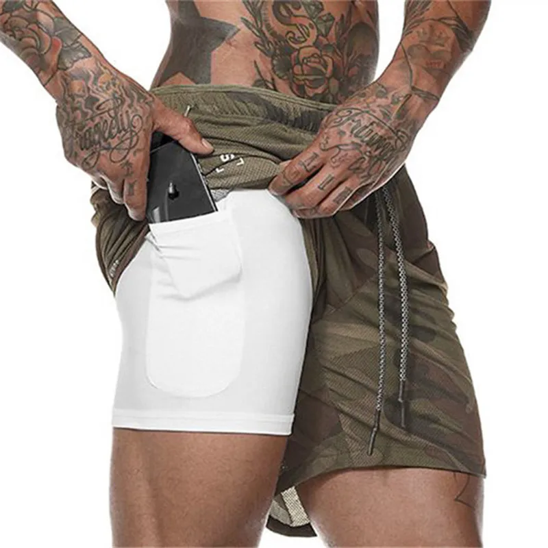 Men's 2 in 1 Running Shorts Mens Sports Shorts Quick Drying Training Exercise Jogging Gym Shorts with Built-in pocket Liner
Men's 2 in 1 Running Shorts Mens Sports Shorts Quick Drying Training Exercise Jogging Gym Shorts with Built-in pocket Liner
