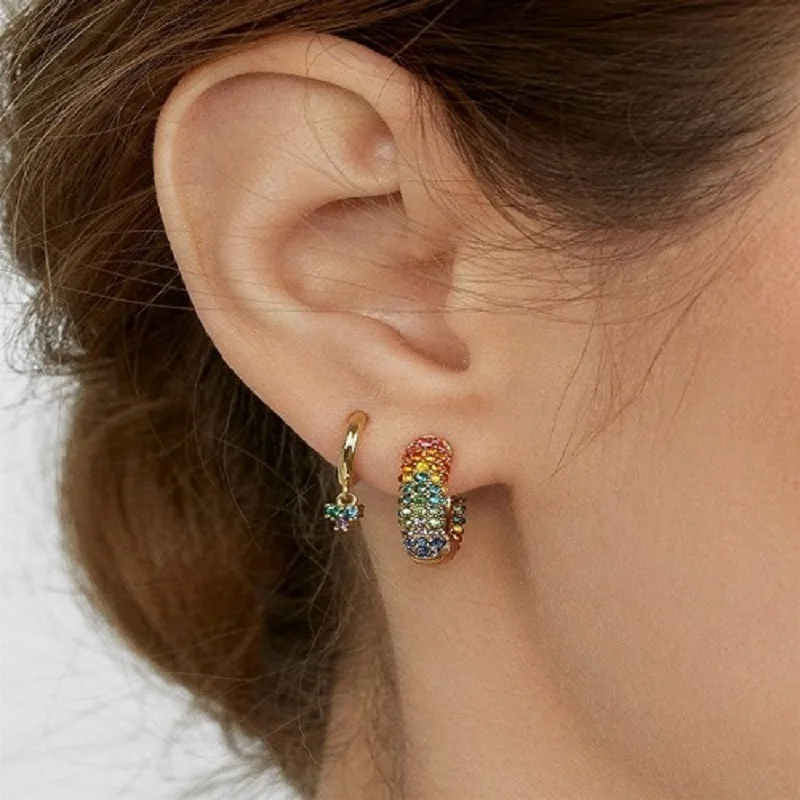 Mini Colorful Crystal Hoop Earrings For Women Summer Jewelry Pave Shiny Crystal Stone Round Copper Metal Hoop Earring Jewelry
Mini Colorful Crystal Hoop Earrings For Women Summer Jewelry Pave Shiny Crystal Stone Round Copper Metal Hoop Earring Jewelry