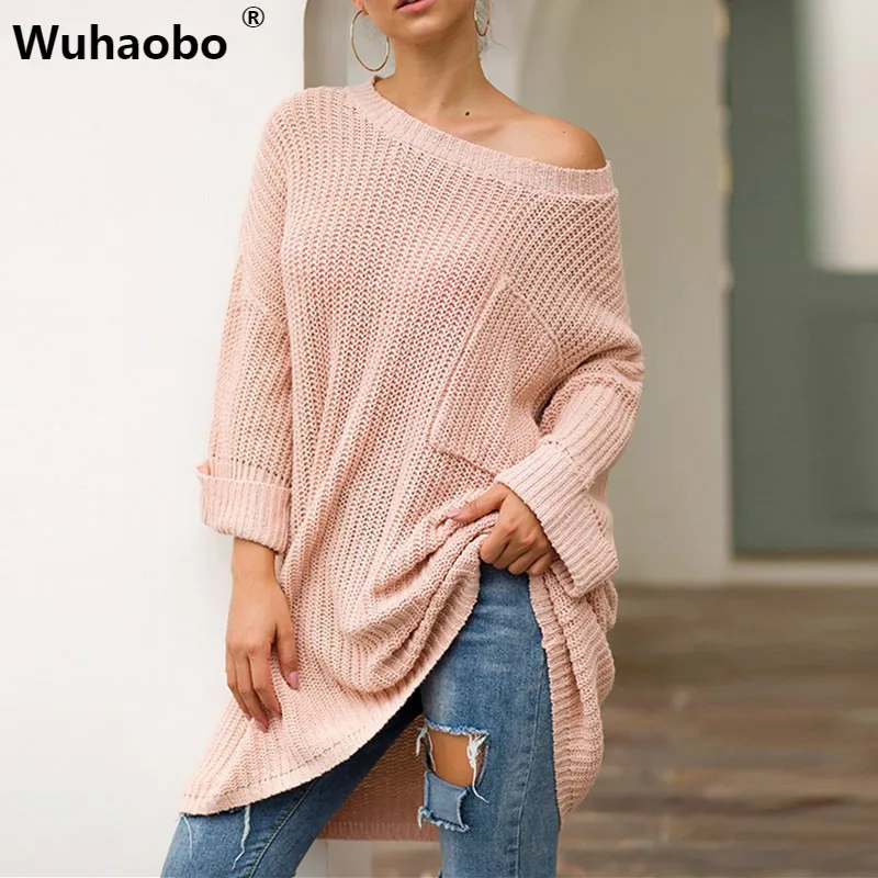 Wuhaobo Jumpers Autumn Winter Knitted Warm 2019 Casual Long Sweater Roll Long Sleeve Pink Yellow Sweaters Pocket Loose Pullovers
Wuhaobo Jumpers Autumn Winter Knitted Warm 2019 Casual Long Sweater Roll Long Sleeve Pink Yellow Sweaters Pocket Loose Pullovers
