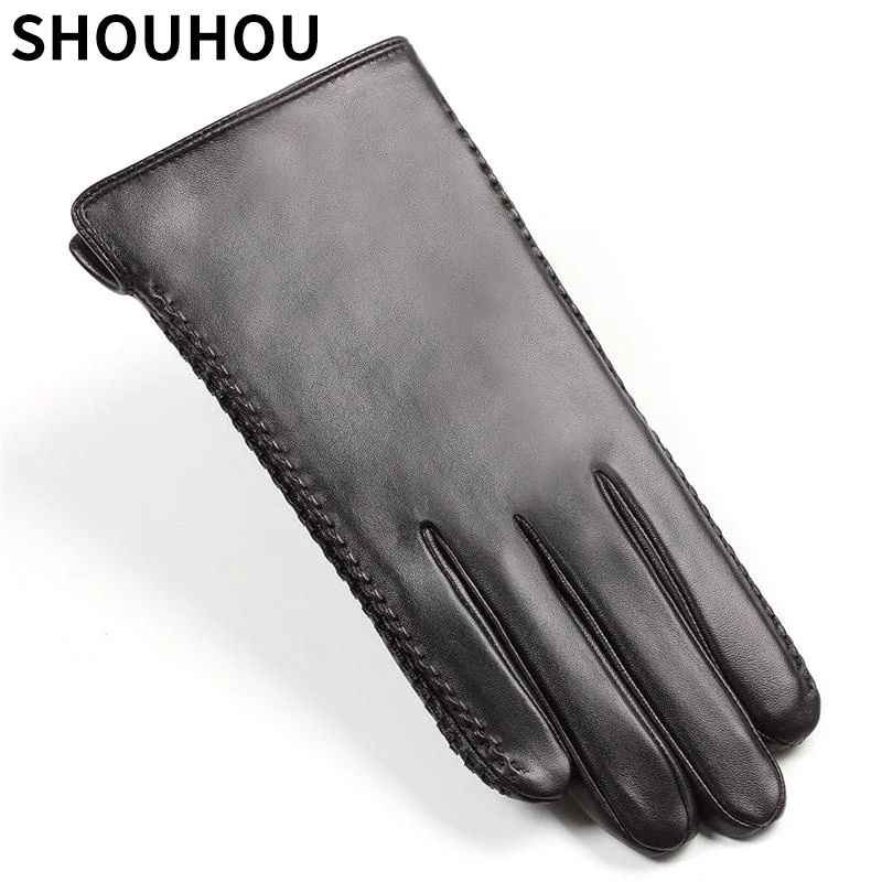 SHOUHOU 2018 Men Winter Gloves Male Genuine Sheepskin Leather Gloves Autumn Winter Male Gloves Touch Screen Gloves Mittens
SHOUHOU 2018 Men Winter Gloves Male Genuine Sheepskin Leather Gloves Autumn Winter Male Gloves Touch Screen Gloves Mittens