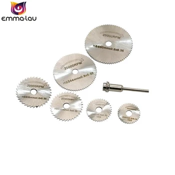 7Pcs/Set HSS Circular Saw Blades Rotary Tool Kit Wood Plastic Aluminum Soft Metal Cutting Discs Blade For Dremel Cutoff 
7Pcs/Set HSS Circular Saw Blades Rotary Tool Kit Wood Plastic Aluminum Soft Metal Cutting Discs Blade For Dremel Cutoff