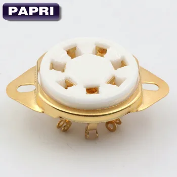 PAPRI 10PCS FU-25 1625 6A6 826 832 Ceramic 7Pin Gold Plated Tube Socket Chassis Mount Audio HIFI DIY Tube Amplifier
PAPRI 10PCS FU-25 1625 6A6 826 832 Ceramic 7Pin Gold Plated Tube Socket Chassis Mount Audio HIFI DIY Tube Amplifier