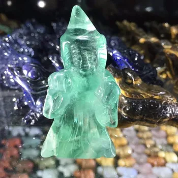 Natural Stone Figurines Green Fluorite Quartz Crystal Craft Carved Witch Statue Reiki Healing Wicca
Natural Stone Figurines Green Fluorite Quartz Crystal Craft Carved Witch Statue Reiki Healing Wicca