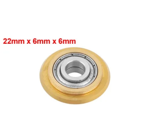Titanium Coating Tungsten Carbide Ceramic Tile Cutter Wheel Replacement 22Mmx6mmx6mm
Titanium Coating Tungsten Carbide Ceramic Tile Cutter Wheel Replacement 22Mmx6mmx6mm
