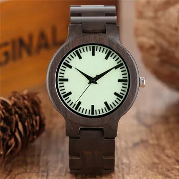 Creative Luminous Wooden Ebony Quartz Watches Green Dial Men Cool Wrist Watch Fashion Analog Bamboo Wood Sport Casual Clock Gift
Creative Luminous Wooden Ebony Quartz Watches Green Dial Men Cool Wrist Watch Fashion Analog Bamboo Wood Sport Casual Clock Gift