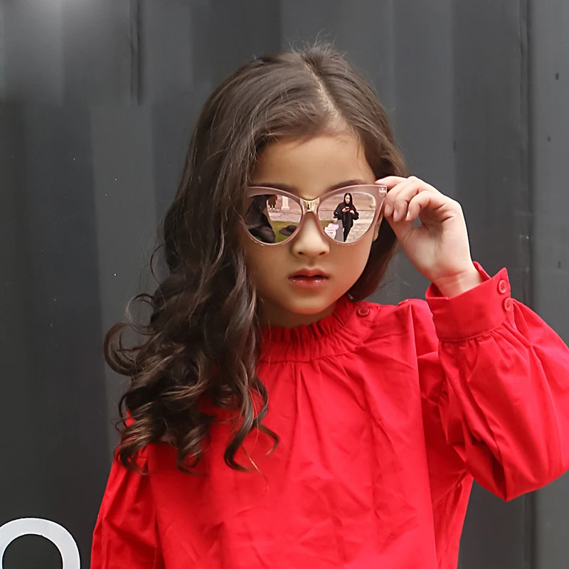 New 2017 Cat Eye Kids Sunglasses Cute Sun Glasses ...