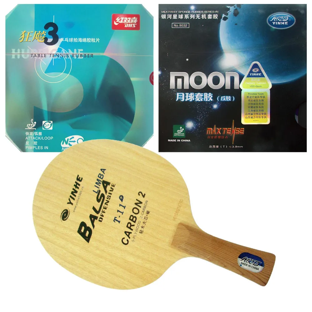 Pro Table Tennis PingPong Combo Racket: Galaxy T-11+ with Moon Factory Tuned and DHS NEO Hurricane 3 Long Shakehand FL
Pro Table Tennis PingPong Combo Racket: Galaxy T-11+ with Moon Factory Tuned and DHS NEO Hurricane 3 Long Shakehand FL