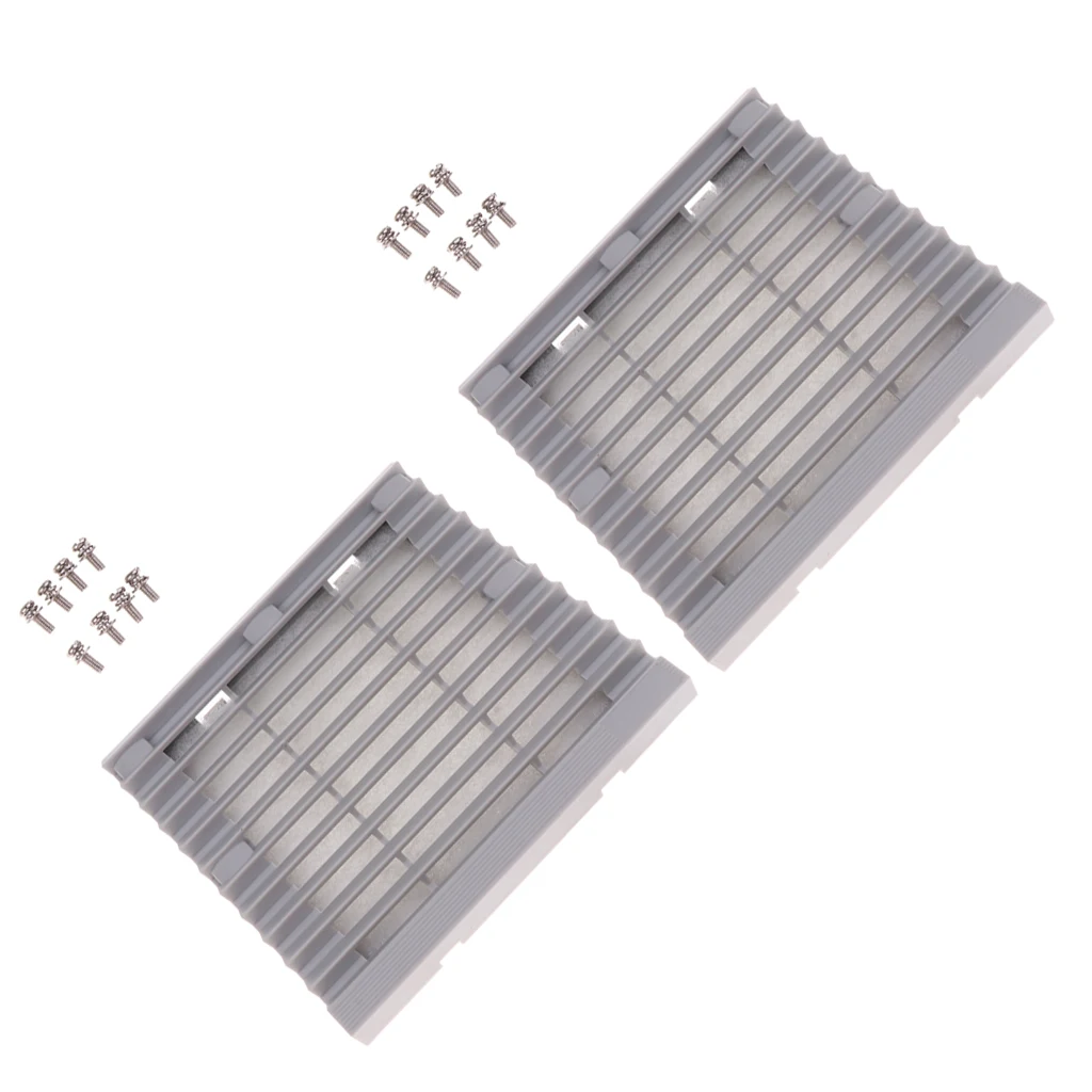 2pcs PC Computer 12cm Axial Fan Dust Filter Guard Protector Case Clip Sponge
